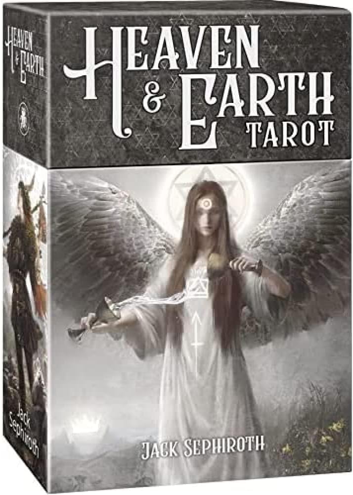 Tarot Cards With Guide Book 78 Pieces Heaven & Earth Tarot Cards Decks For Beginners, Classic Traditional Standard Tarot Deck Fortune Telling Game Divination Tools (Design 9) - Adult
