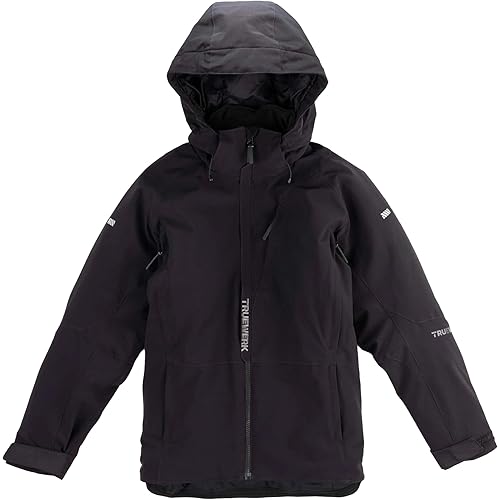 TRUEWERK Men's Work Coat - S4 Tower Winter Parka Workwear, Water-Resistant, Windproof Jacket with 4-Way Stretch