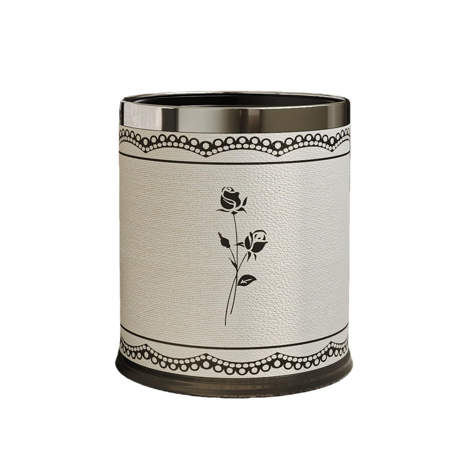 Trash Can Waste Basket Decorative Wastebasket Trash Can Waste Paper Basket Garbage Can for Bathroom Bedroom Office 10L