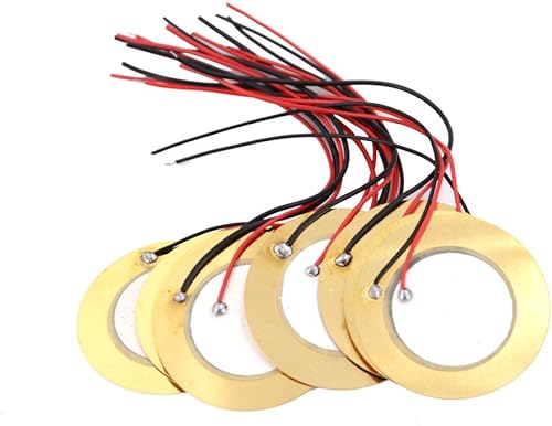 Miniatura 3 de 10 unidades de 0.591 in0.787 in de elementos piezoeléctricos con sensor de disparador de disco de tambor de 6.5 KHZ + alambre de cobre (0.787 in)
