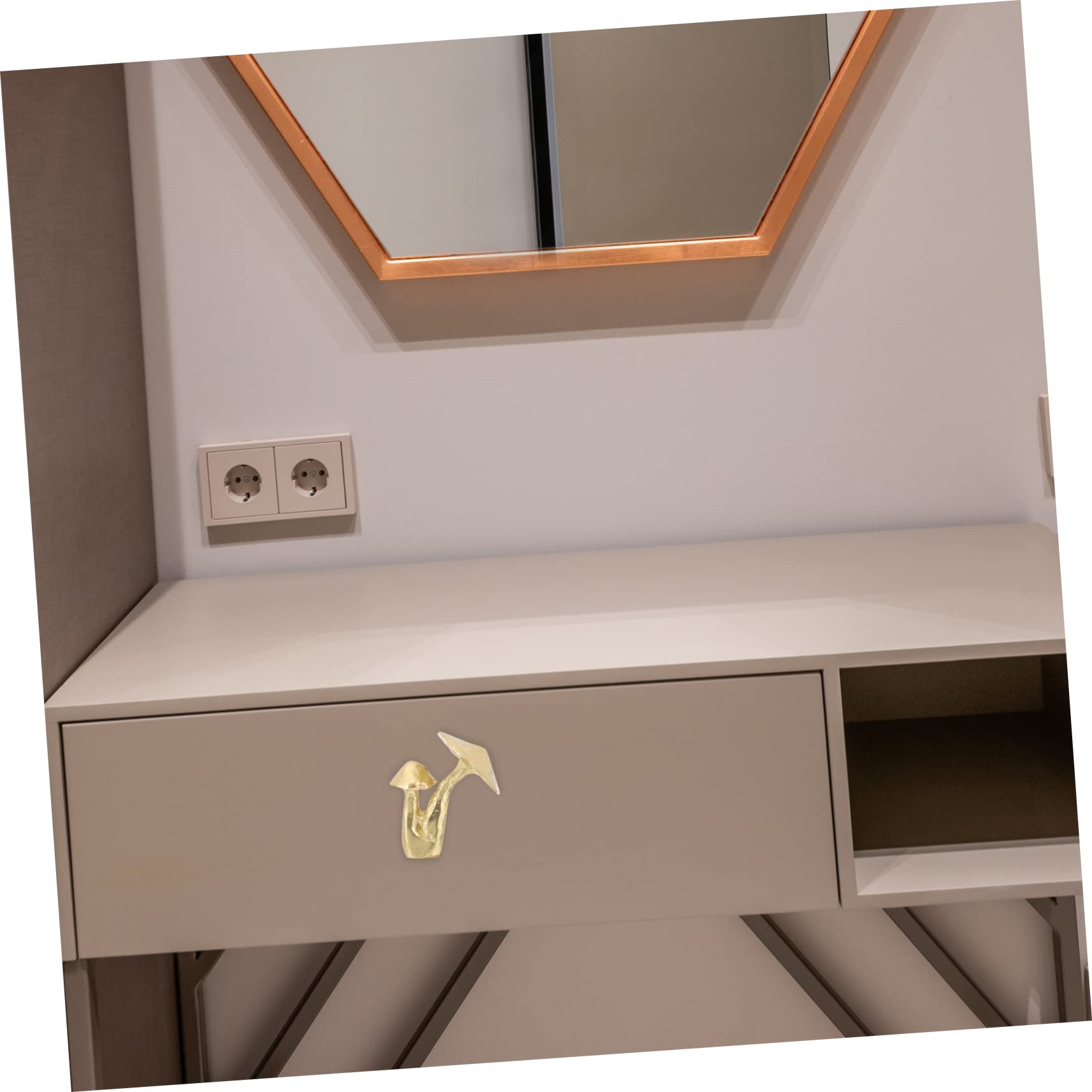Artibetter 5pezzi Pomello Per Mobili Ottone Forma Di Fungo Maniglia Per Armadi Design Elegante e Resistente Per Rinnovare Tuoi Spazi Domestici
