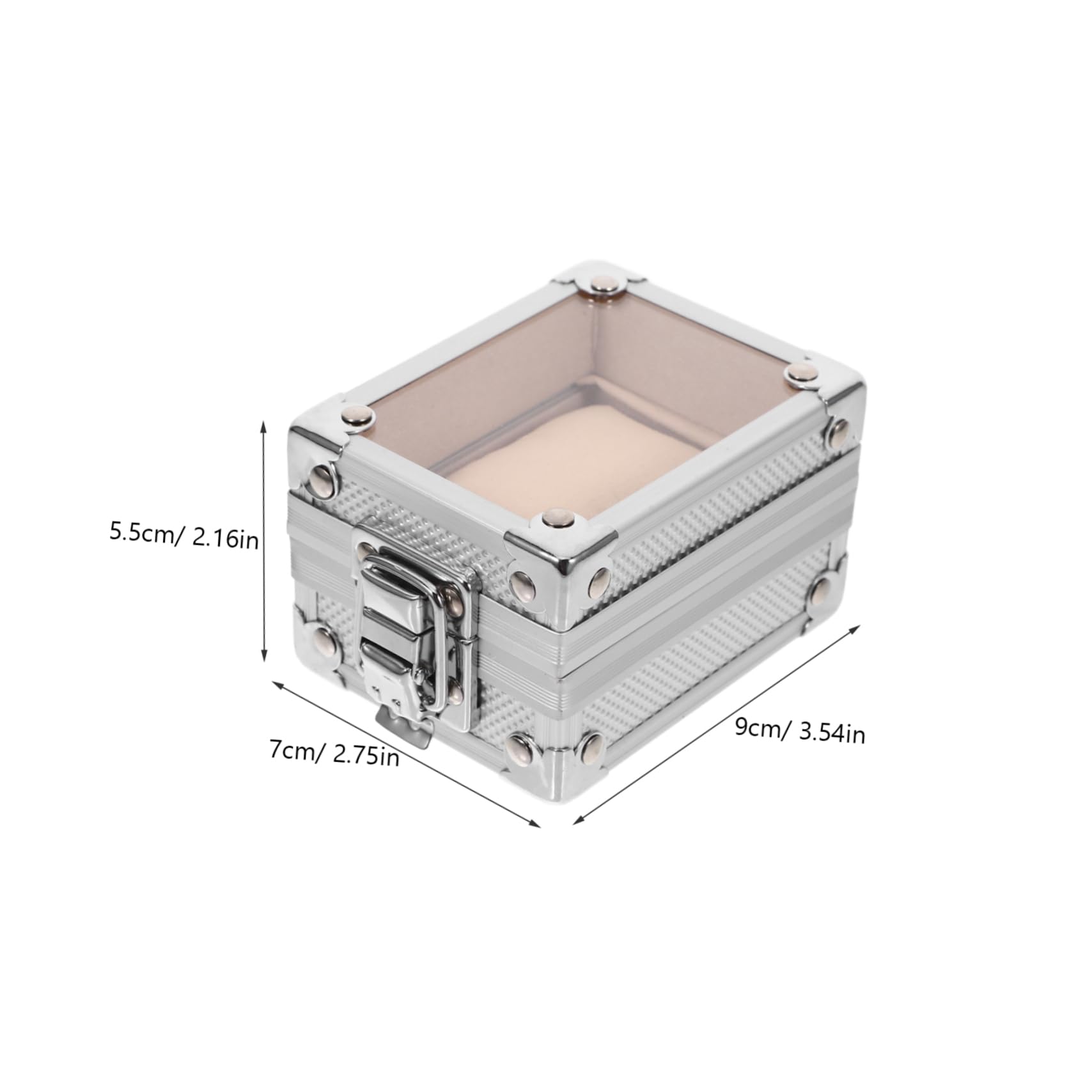 ULTECHNOVO Étui à Montre Aluminium avec Serrure Boîte De Rangement pour Montre Individuelle Remontoir Compact pour Accessoires