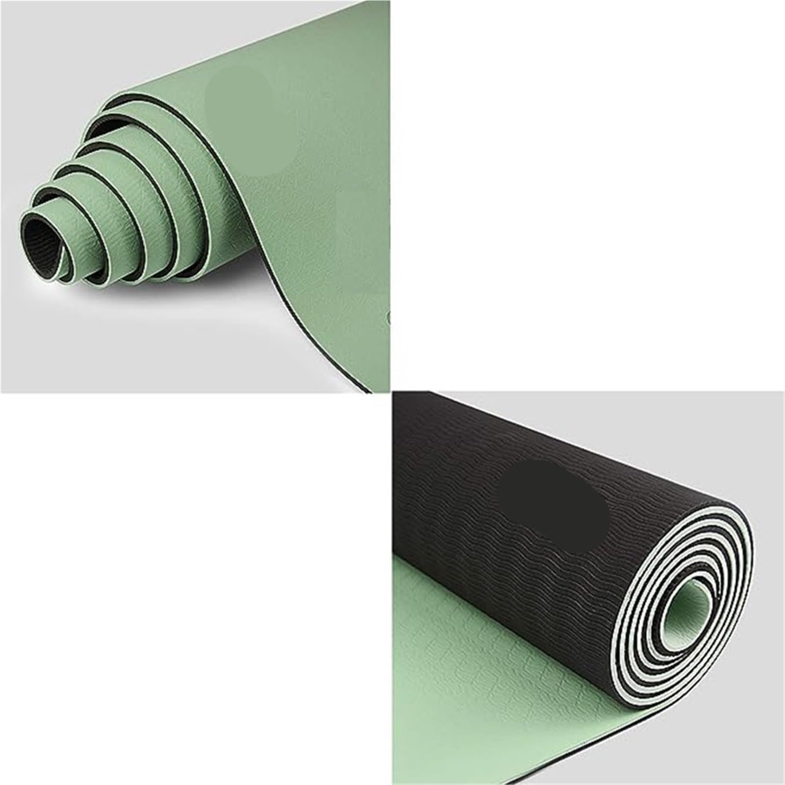 Tappetini Yoga Tappetino Yoga Spesso Bicolore, Antiscivolo, Movimento for Il Fitness nella casa del pad180 * 57 cm(Pink Grey)