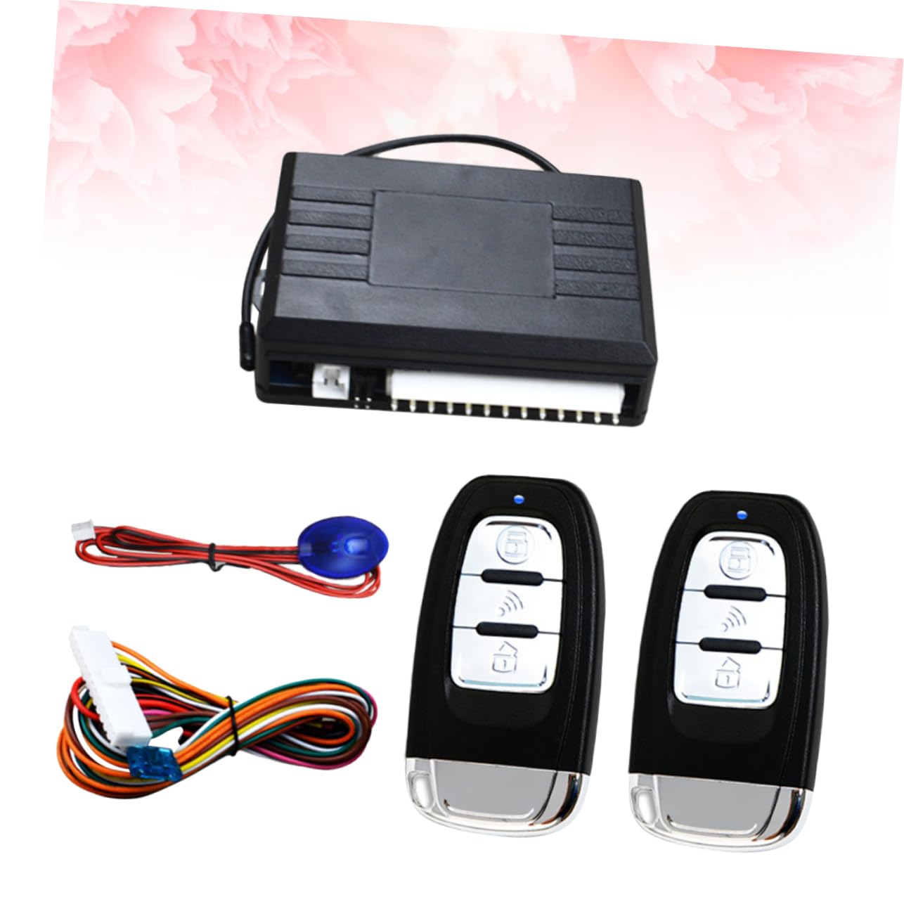 PartyKindom Kit De Cierre Centralizado para Puertas De Coche con Sistema De Entrada Sin Llave Luz Direccional y Botón De Apertura del Maletero para Uso Diario