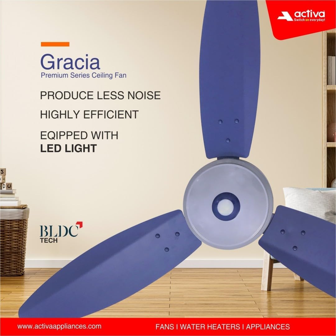 ACTIVA Gracia Ceiling Fan - 5-Star Energy Efficient -2 ACTIVA Gracia Ceiling Fan - 5-Star Energy Efficient -2