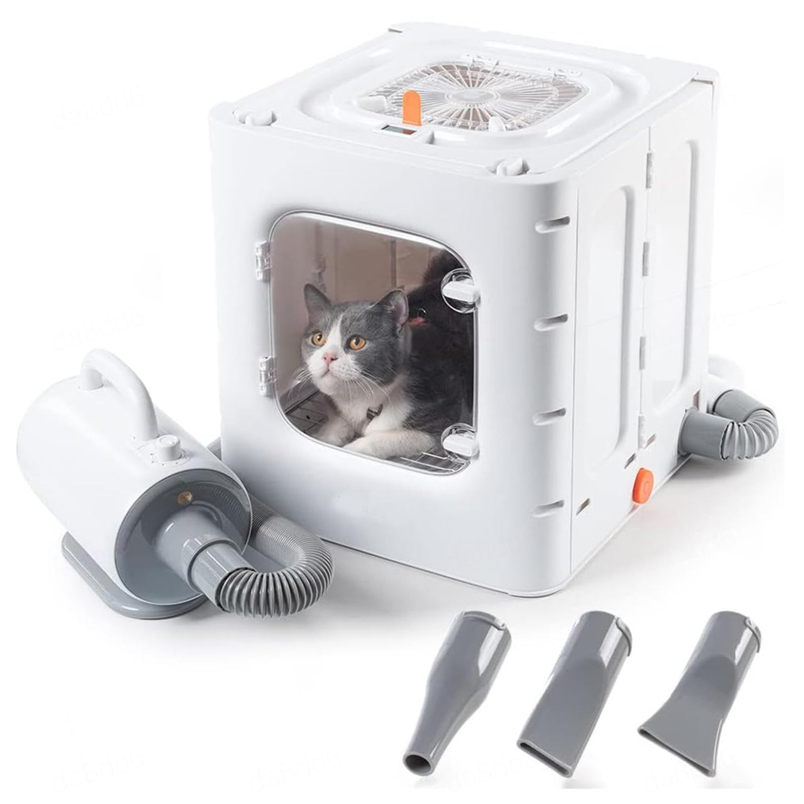 GeRRiT Expulsor Secador para Perros 62l De Gran Capacidad, Secador para Perros Control De Temperatura Inteligente Y Secado 360, Secador Perros para Gatos Y Perros PequeñOs