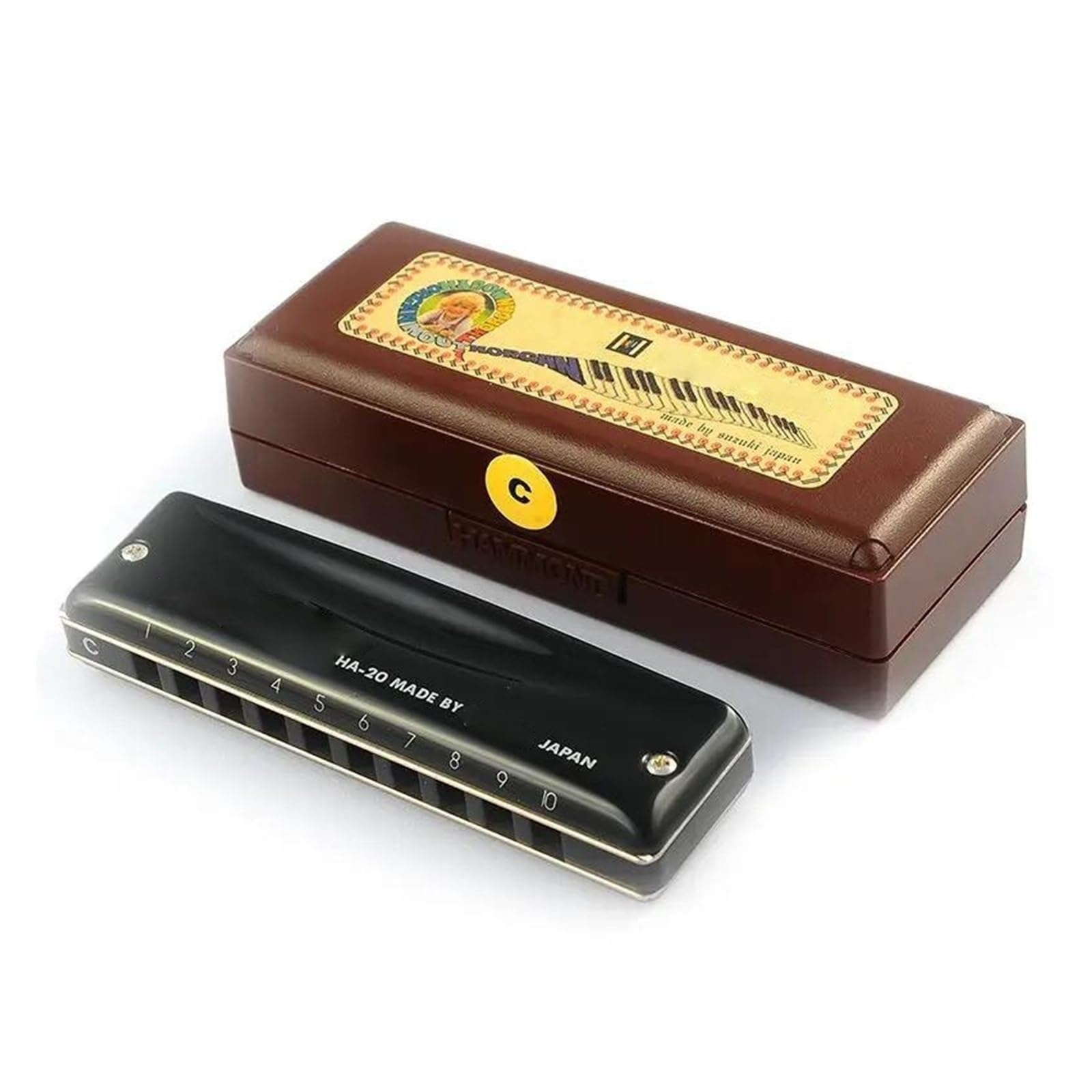 Profesjonalna harmonijka diatoniczna 10-otworowa Blues Harp Tonacja C(F)