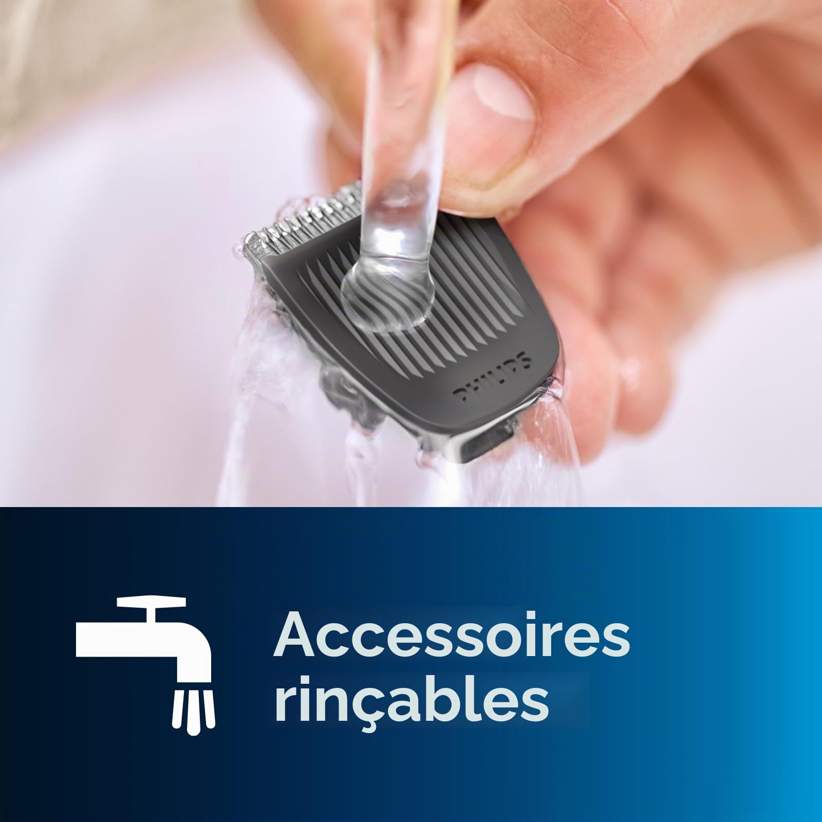 Philips Multigroom Série 3000, Tondeuse Multi-styles 7-en-1 pour Visage, Cheveux et Corps avec Technologie DualCut (Modèle MG3720/15)