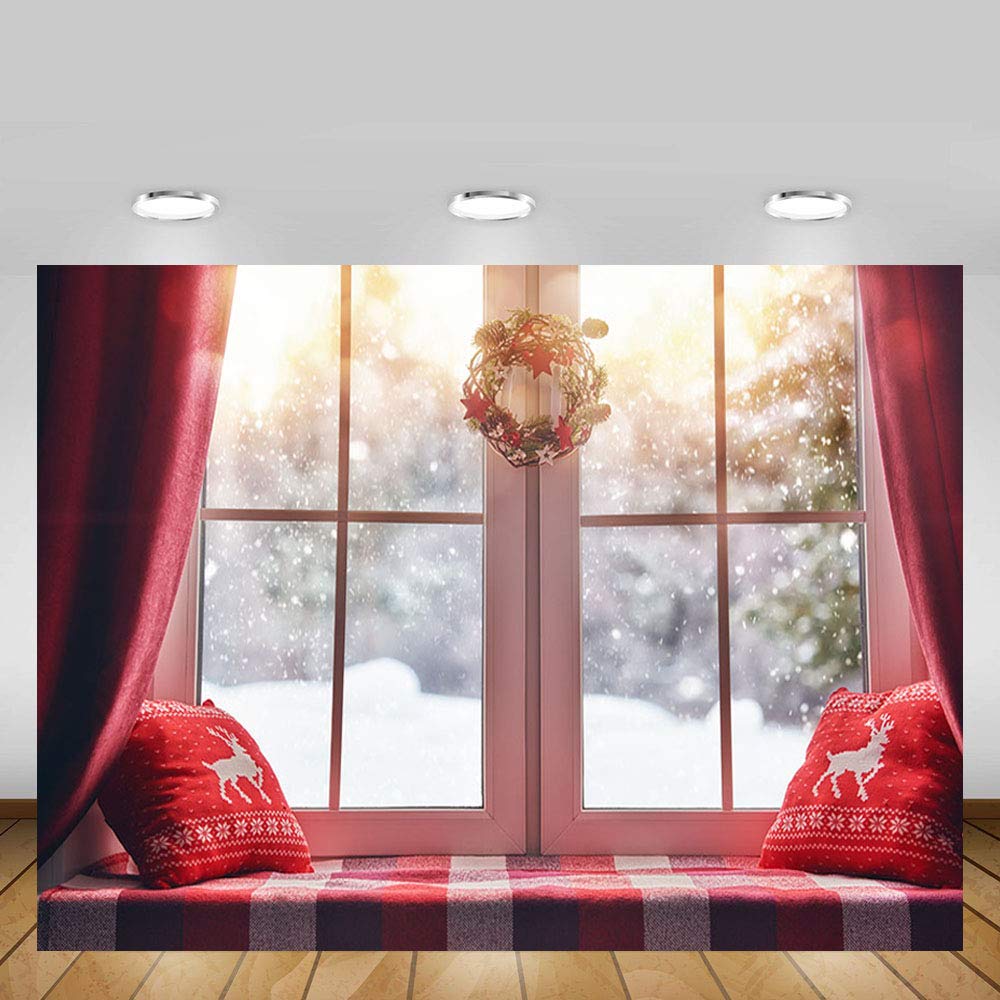 Sfondo Fotografico Natalizio 2,4x1,8m – MEHOFOND Con Babbo Natale Per Ritratti E Feste - 4