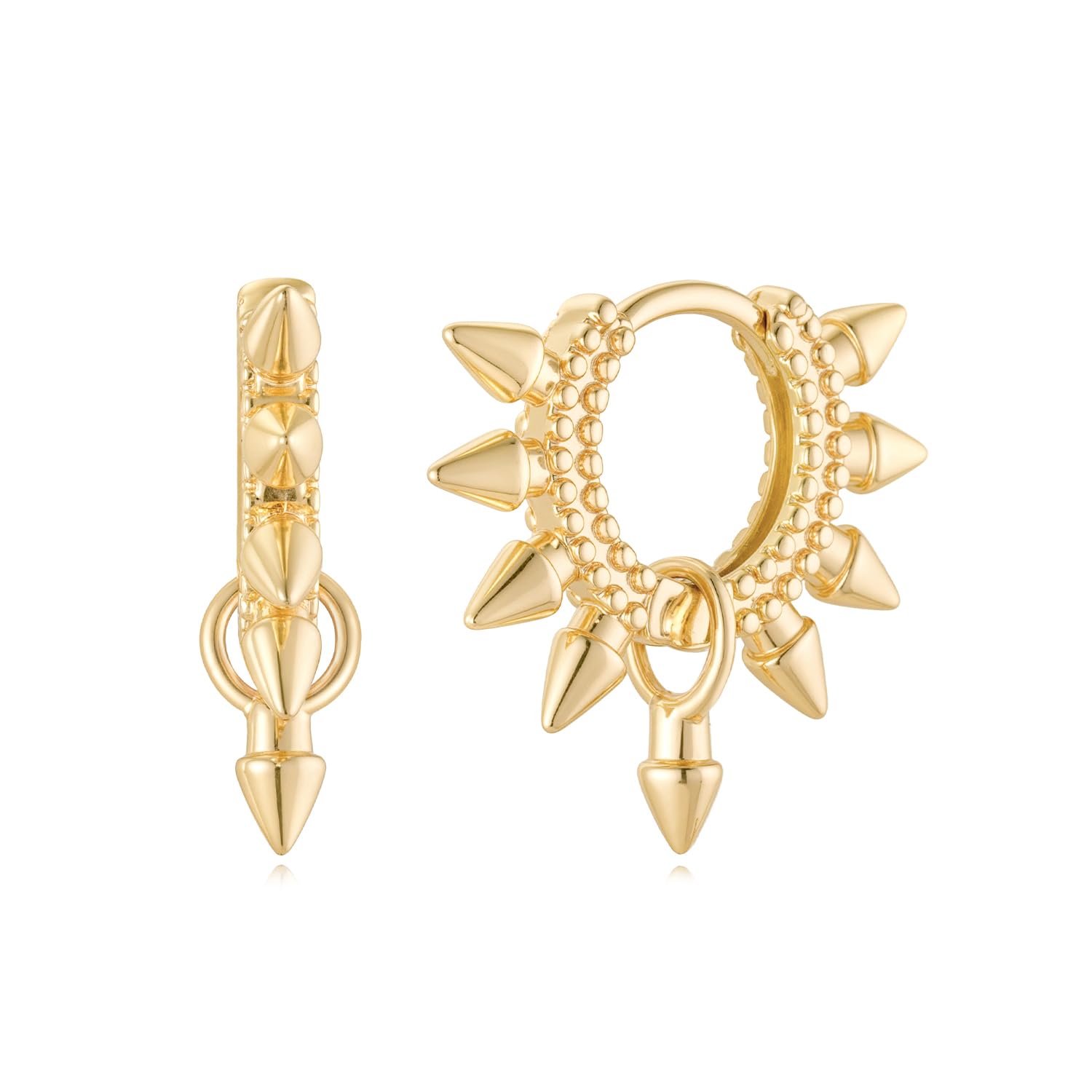 MYEARS Women Earrings Gold Huggie Hoop 14K Small Simple Hypoallergenic Everyday Jewelry