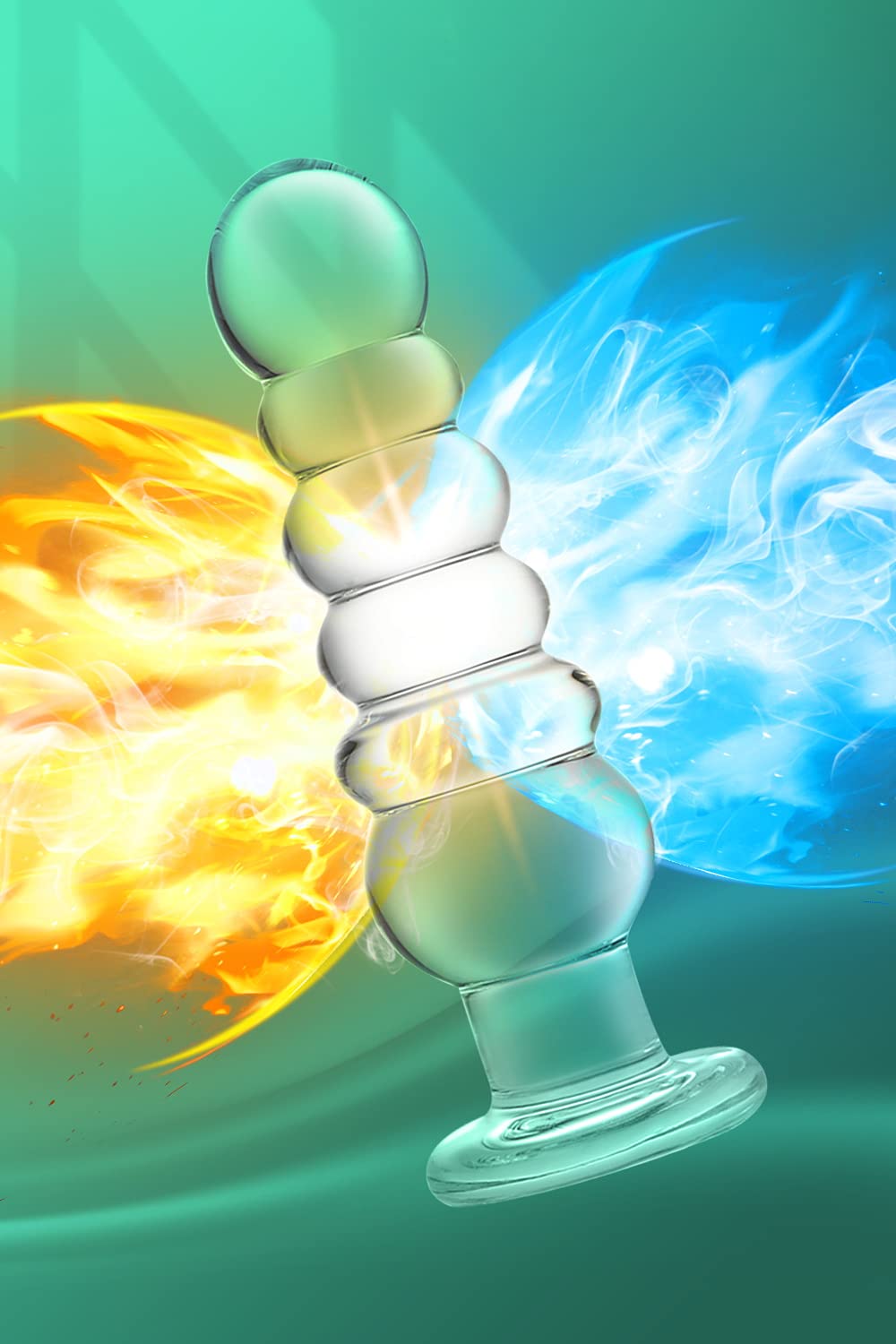 Perle anali di vetro Massaggio erotico Butt Plug Dildo Sega per adulti Giocattolo del sesso per uomini Donne e coppie Masturbazione