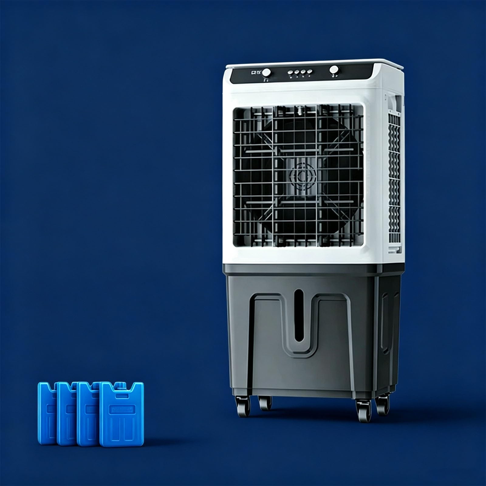 Swamp Cooler, Industrial Evaporative Air Cooler, 3 Speed, 4 Ice Packs