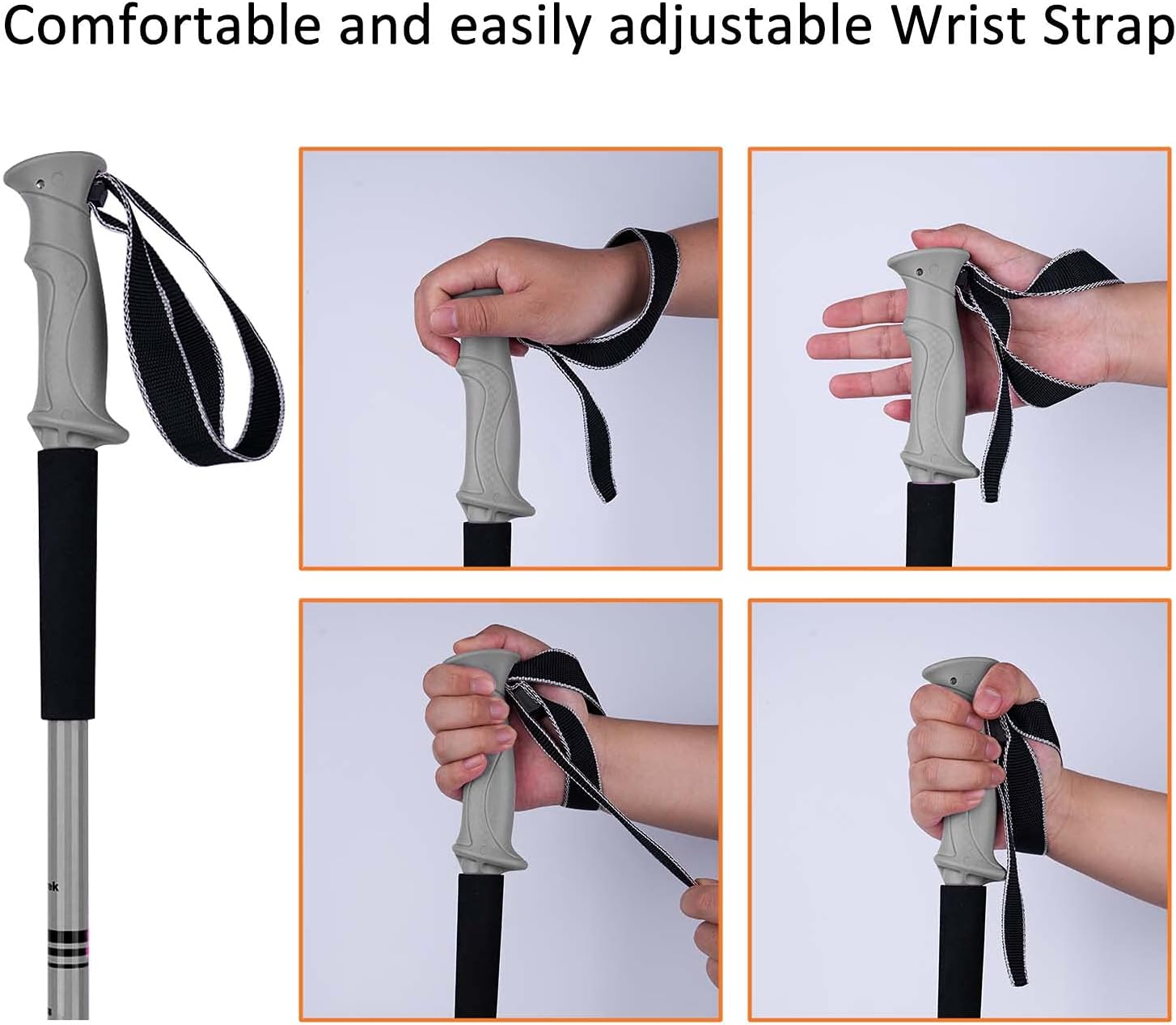 HoTrek Nordic Walking Poles Adjustable Telescopic Hiking Poles