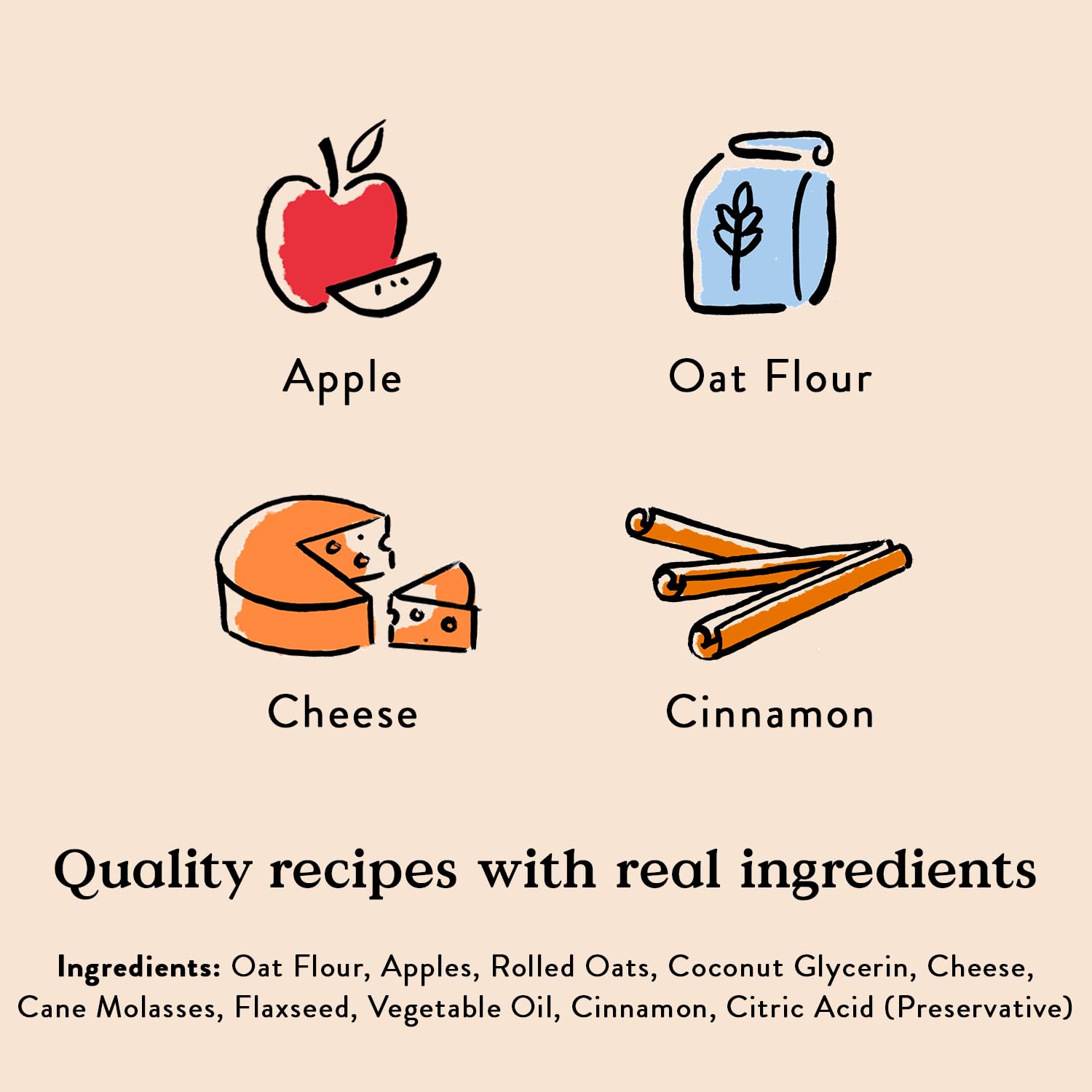 Bocce's Bakery PB Banana Chip Recipe Treats for Dogs, Wheat-Free Everyday Dog Treats, Real Ingredients, Baked in The USA, Natural Soft & Chewy Cookies, Peanut Butter, Bananas, & Carob, 6 oz: Apple Juice Box 6 Ounce (Pack of 1)