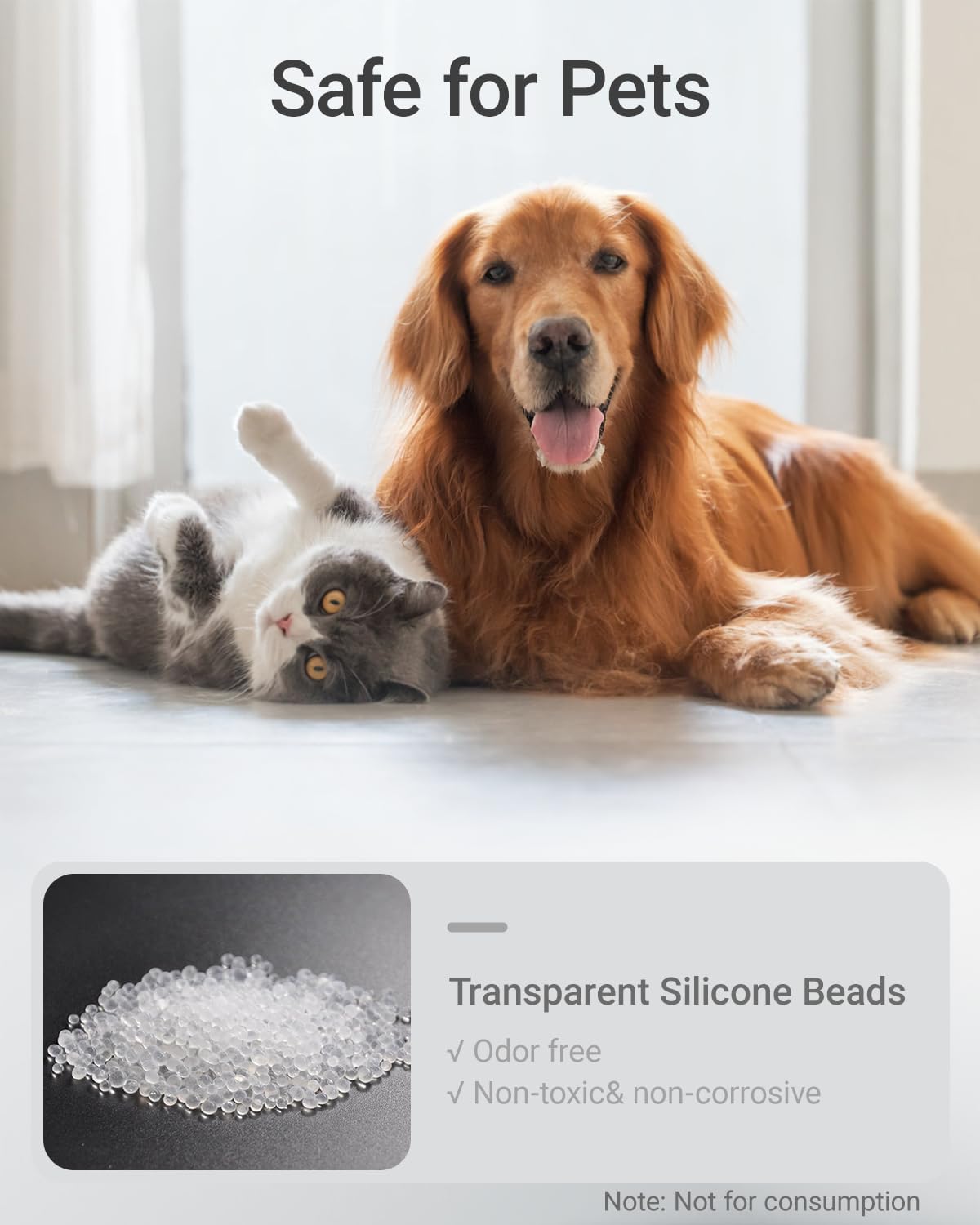 16 paquetes de bolsas desecantes de alimentos para mascotas compatibles con el comedero automático PETLIBRO/PETKIT para gatos, paquetes desecantes de repuesto con indicación de color para alimentador