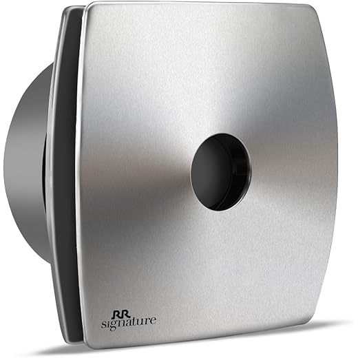 RR Signature Vento Air 150 MM High Speed Exhaust Fan, Bird Guard, Exhaust Fan for Bathroom, Noiseless, Anti-Rust Blades, Robust Body, Metal Finish