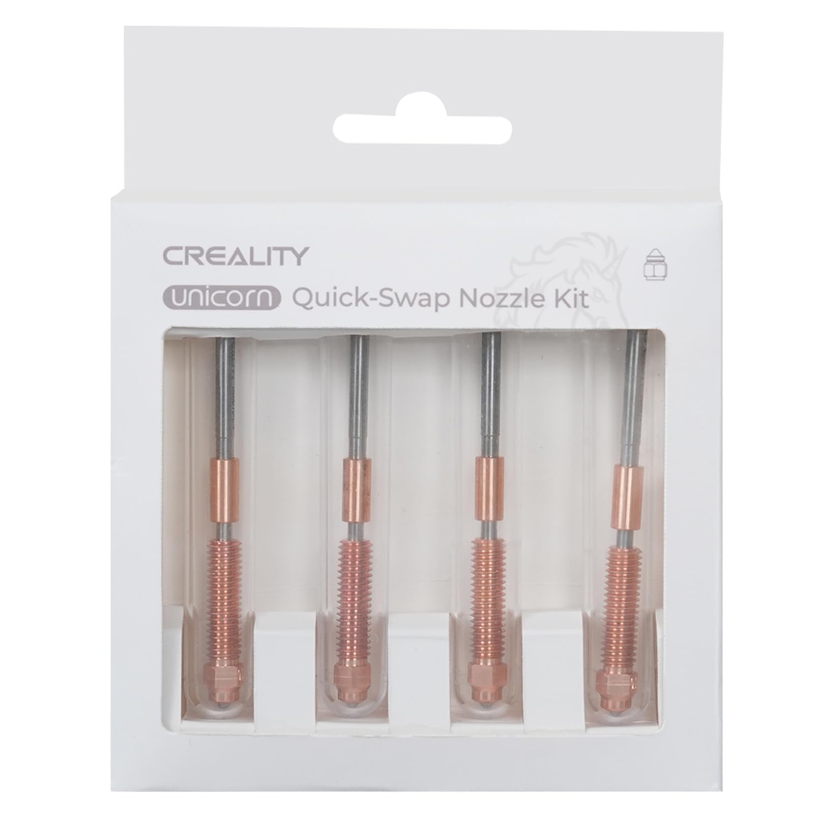 Creality Unicorn Quick-Swap Nozzle Kit do K1C, Ender 3 V3, drukarka 3D High Speed Tri-Metal Steel-Truped Copper Nozzle and Titanium Alloy Heatbreak Quick Swap Nozzle Kit do K1C, Ender 3 V3