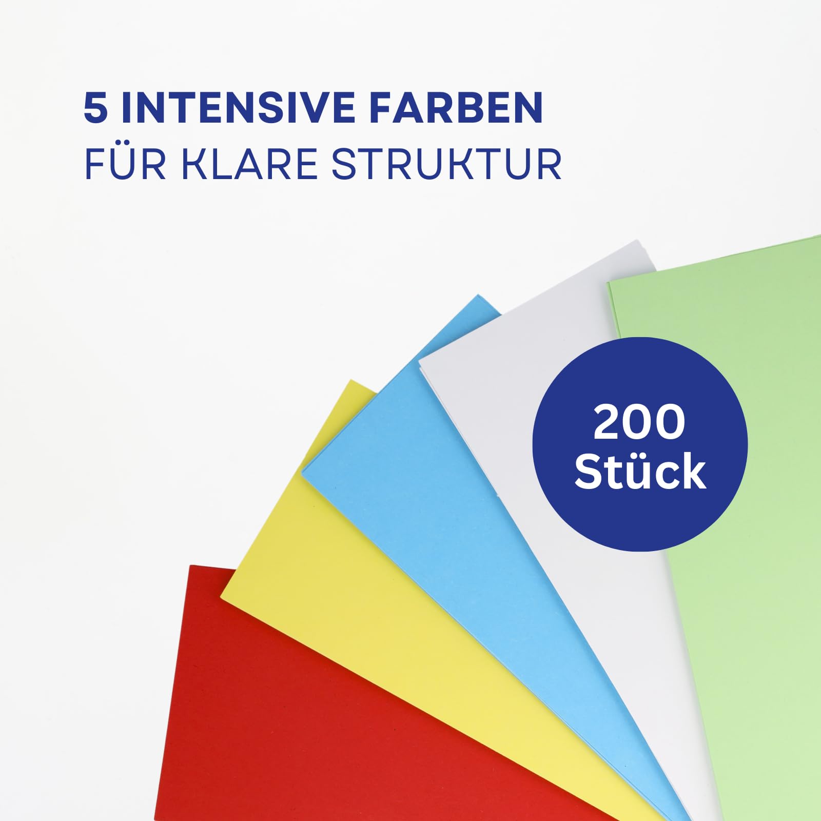 Westcott Trennstreifen 200 Stück Intensivfarben Mix (15er-Pack) | Robuste Heftstreifen 190g/m² für A4 Ordner | Trennblätter 10,5 x 24 cm | Register 2-fach-Lochung für DIN-A4 Dokumente | E-733321 00