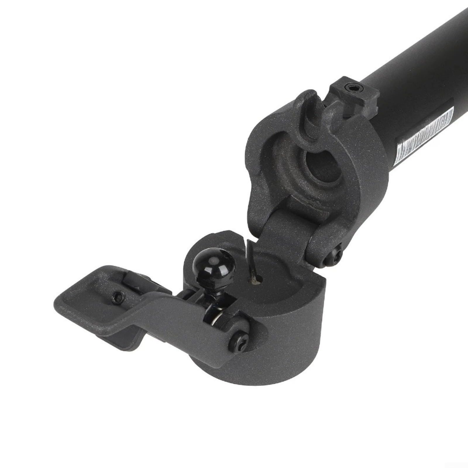Potence pliable et base pour trottinette électrique Xiaomi 5 - Tube vertical - Tige de support en alliage d'aluminium - Kit de matériel - Noir