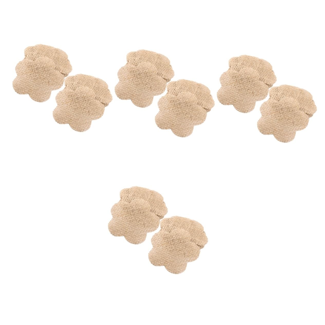 VILLCASE 4 Set Di Ritagli Di Iuta Per Alberi Di Natale Accessori Artigianali Decorazioni Natalizie Decorative Ornamenti Natalizi Appesi 20 Pezzi * 4