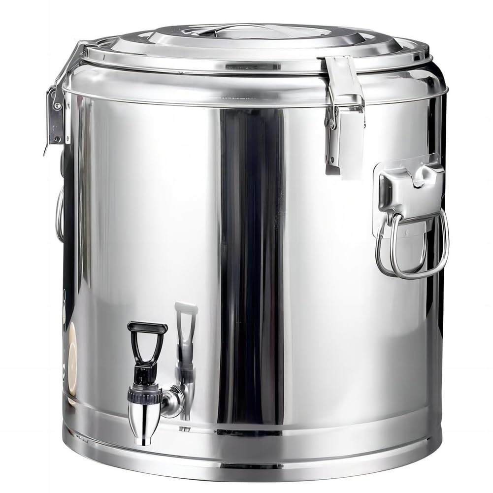 MYUYEE Insulated Beverage Dispenser With Tap For Hot And Cold Drinks, Ideal For Catering And Events (With Faucet-40L)