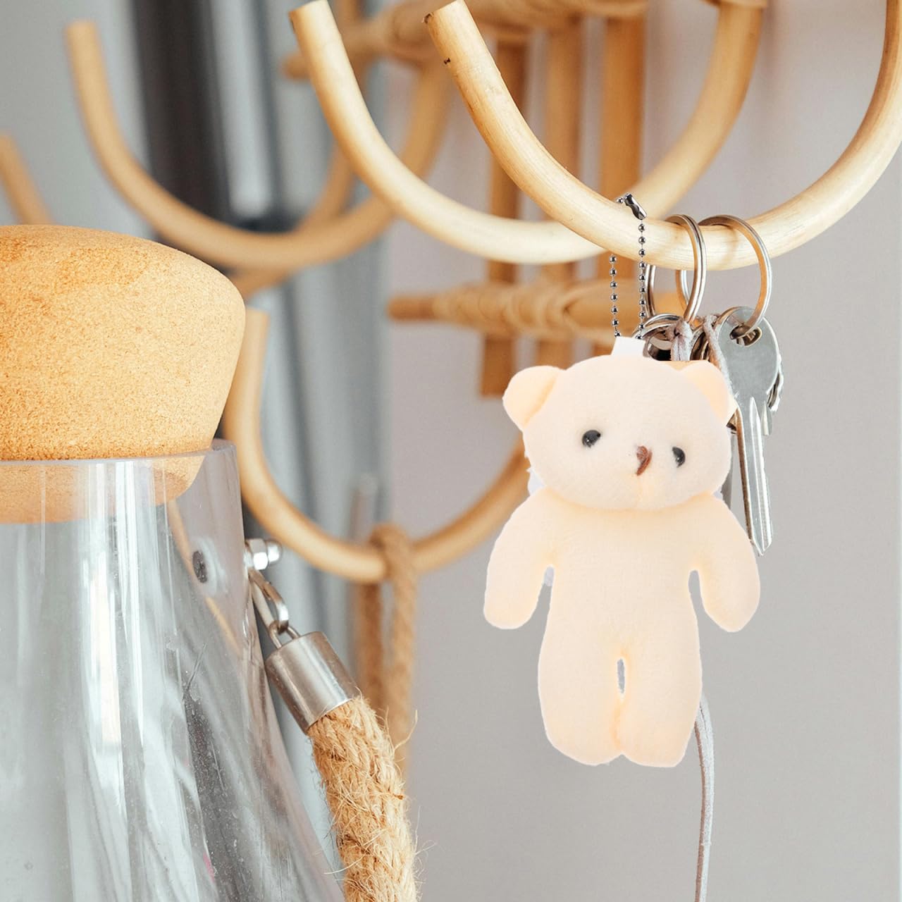 Amazon.co.jp: Toyvian くま ぬいぐるみ ミニ 50個セット キーホルダー