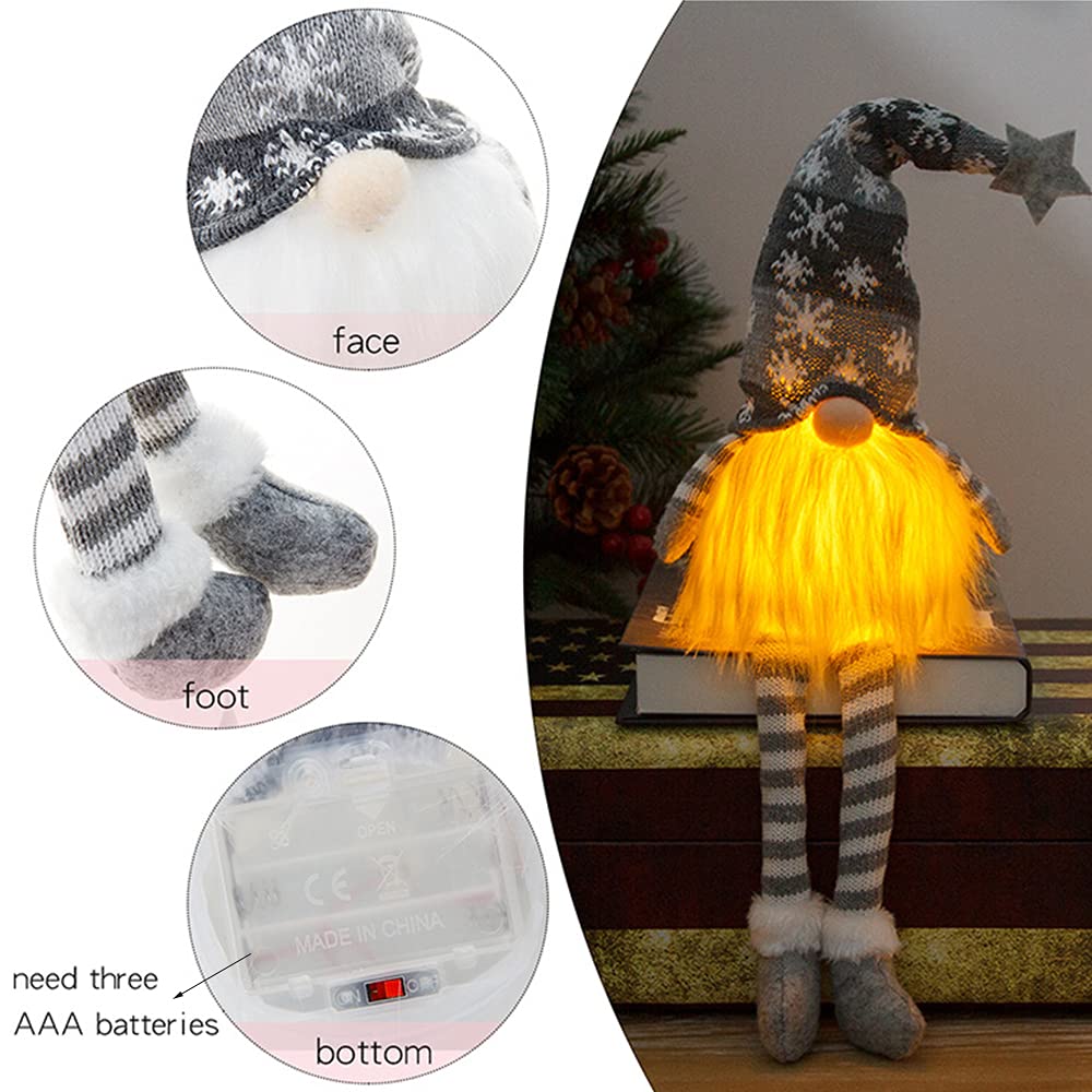 Accessori per Natale, 6 pezzi in miniatura gnomo, accessori per la casa delle bambole, accessori per Natale, sacco a pelo, mini lampada a olio, tenda in miniatura, mini falò, mini ceppo per