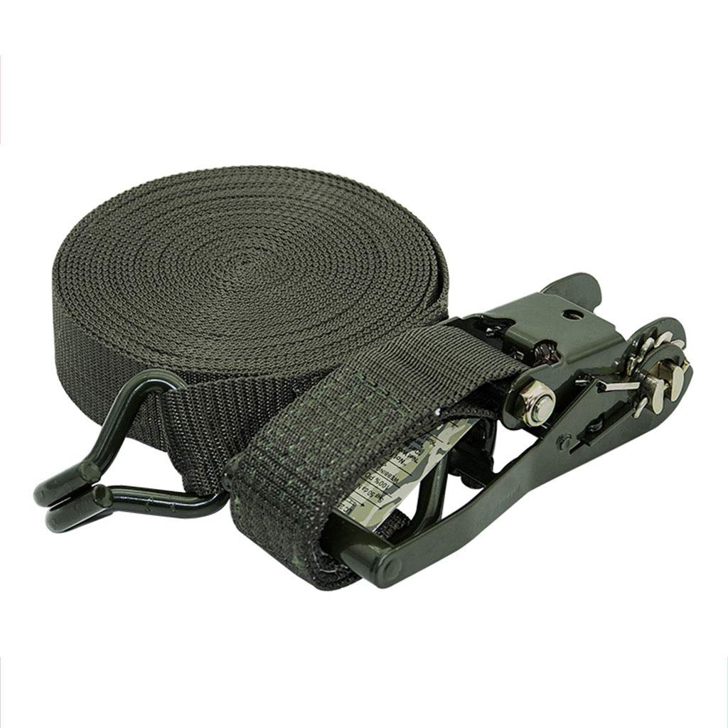 Ratschenbinder, robuste Ratsche, Abspanngurte – 2 Zoll – 10/ FT – 3 Tonnen Zugkraft – Doppel-J-Haken, for selbstfahrende Touren, Frachttransport und schwere Motorräder