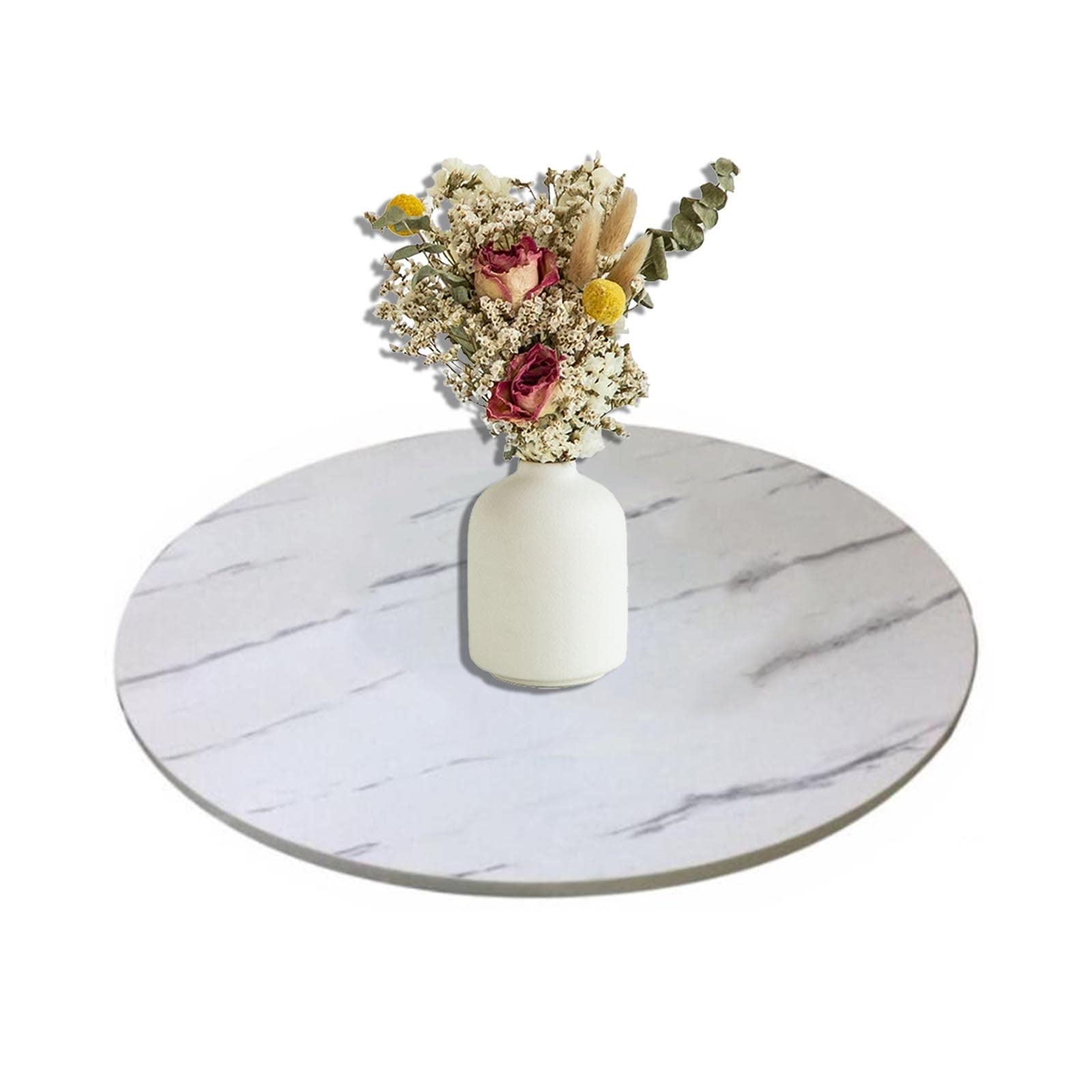 Plateau Tournant Lazy Susan En Bois Sculpté Main - 30 Cm - Thème Bowling