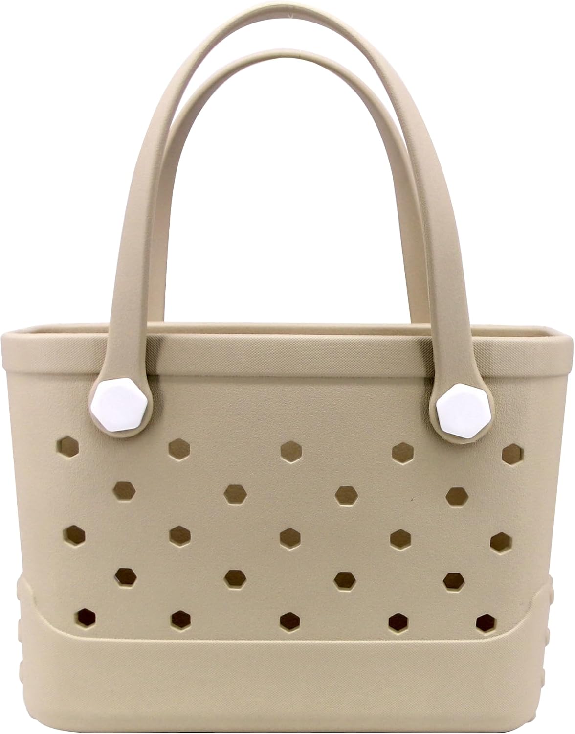 Small Rubber Beach Bag, EVA Travel Mini Tote for Women Waterproof Outdoor Beach Tote Washable Bitty Bag Open Handbag