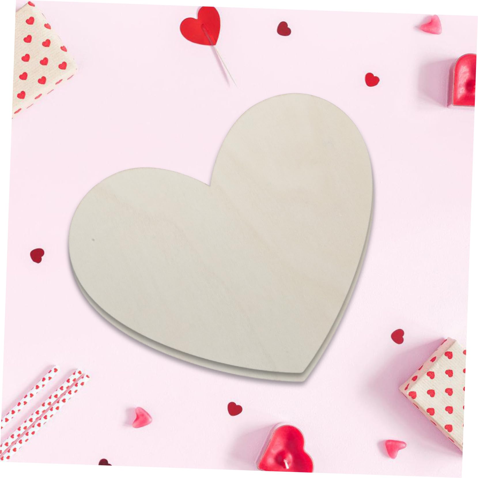 Gadpiparty 30stücke Unvollendete -ausschnitte Große Herzscheiben Für -handwerk Für Hochzeitsdekoration Und Valentinstag Blanko Holzherzen Für Kreative Projekte