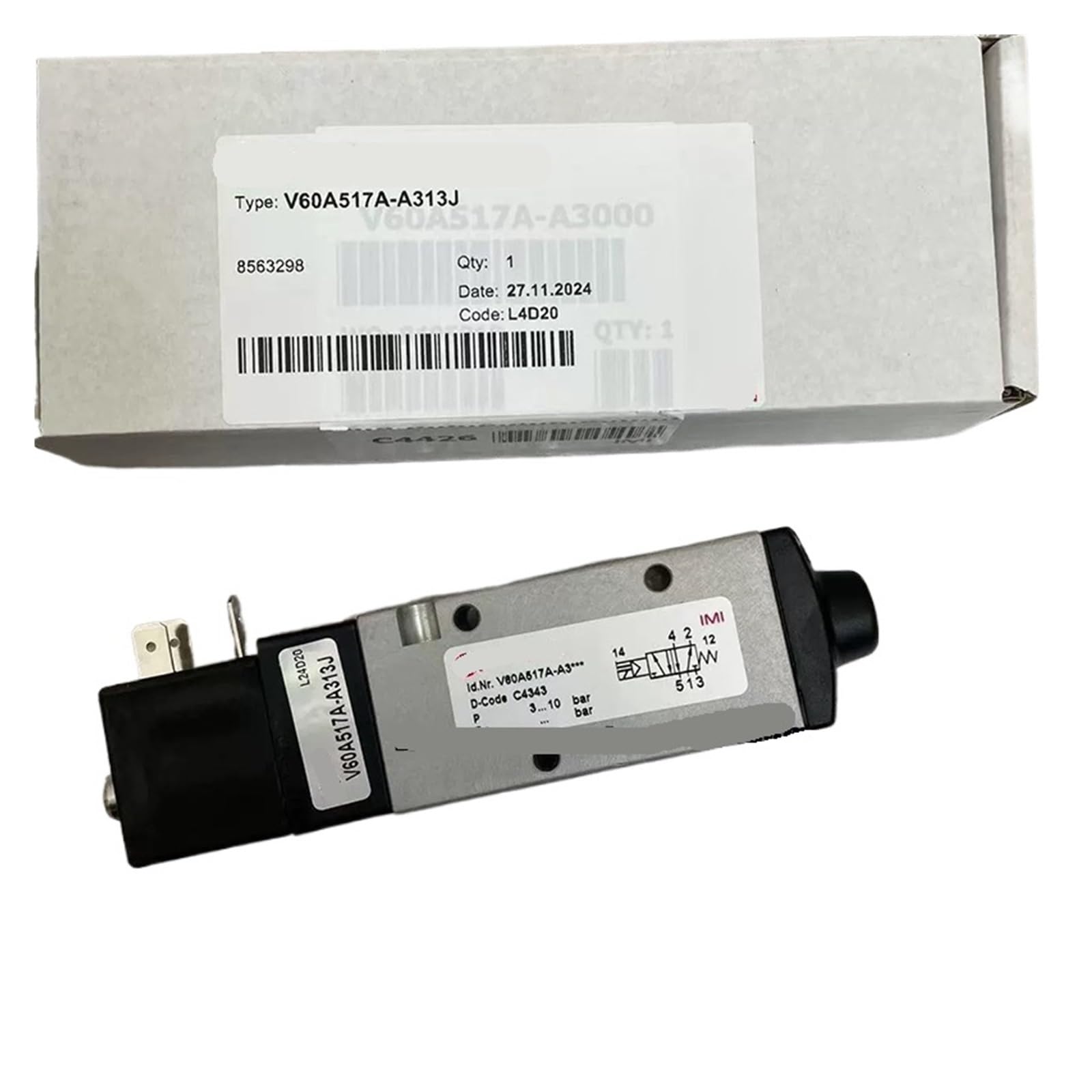 CXDFRSER V60A517A-A313J G1/8 Screw Thread Solenoid Valve