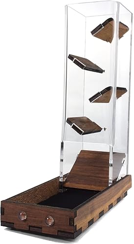 C4Labs Torre de dados de 10" de altura - Chapa de nogal