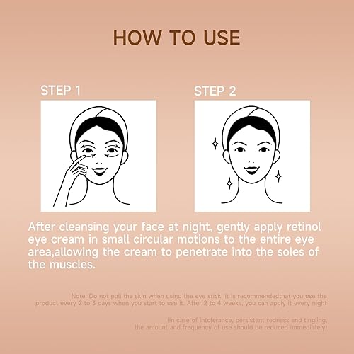 Miniatura 8 de VSTYLE Crema de ojos Stick Eye Blam Body Moisturizing Stick Neck Cream Retinol Portable Eye Skin Stick Anti-arrugas Eliminación de ojeras