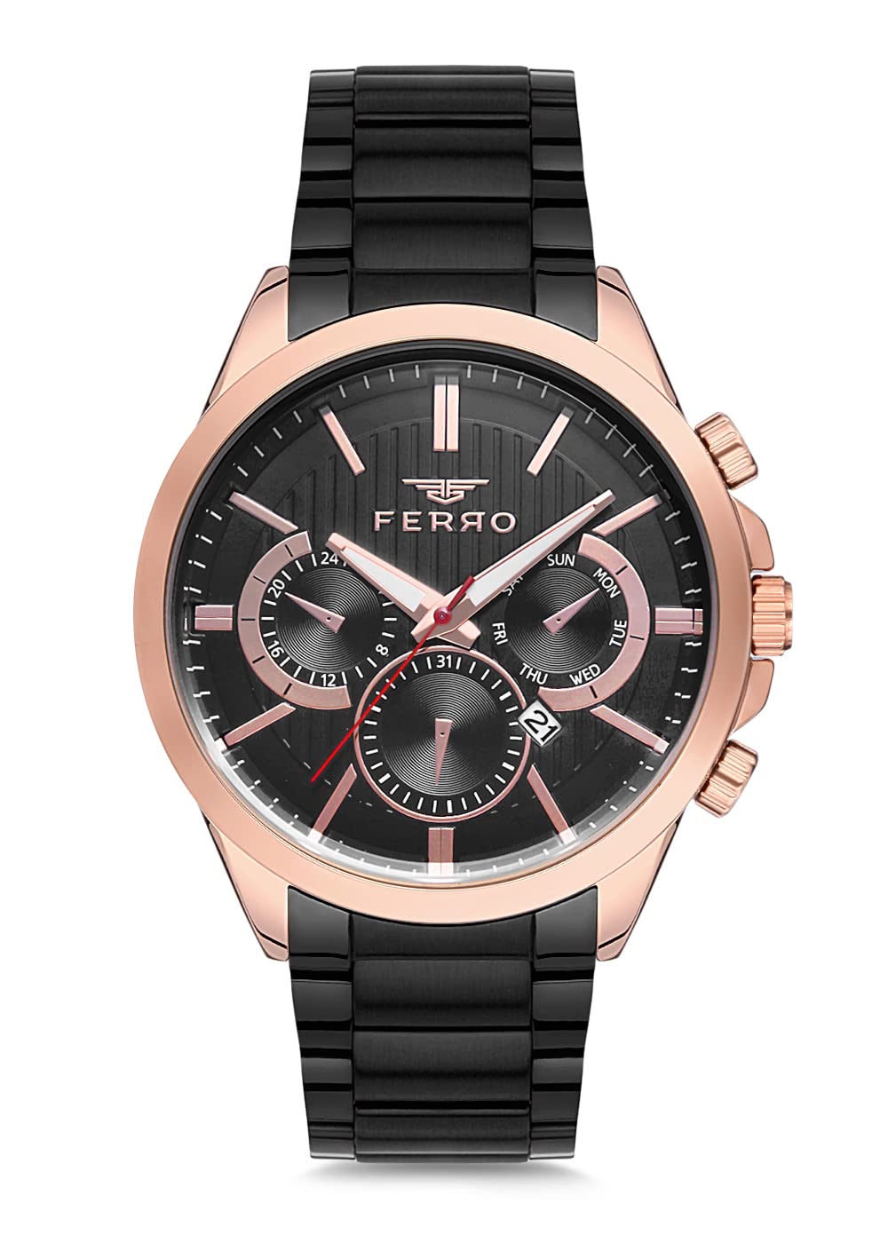 Ferro Analog Black Dial Mens Watch-FM1890A-1111-R (B09RWM2VJ7) Amazon Price History, Amazon Price Tracker
