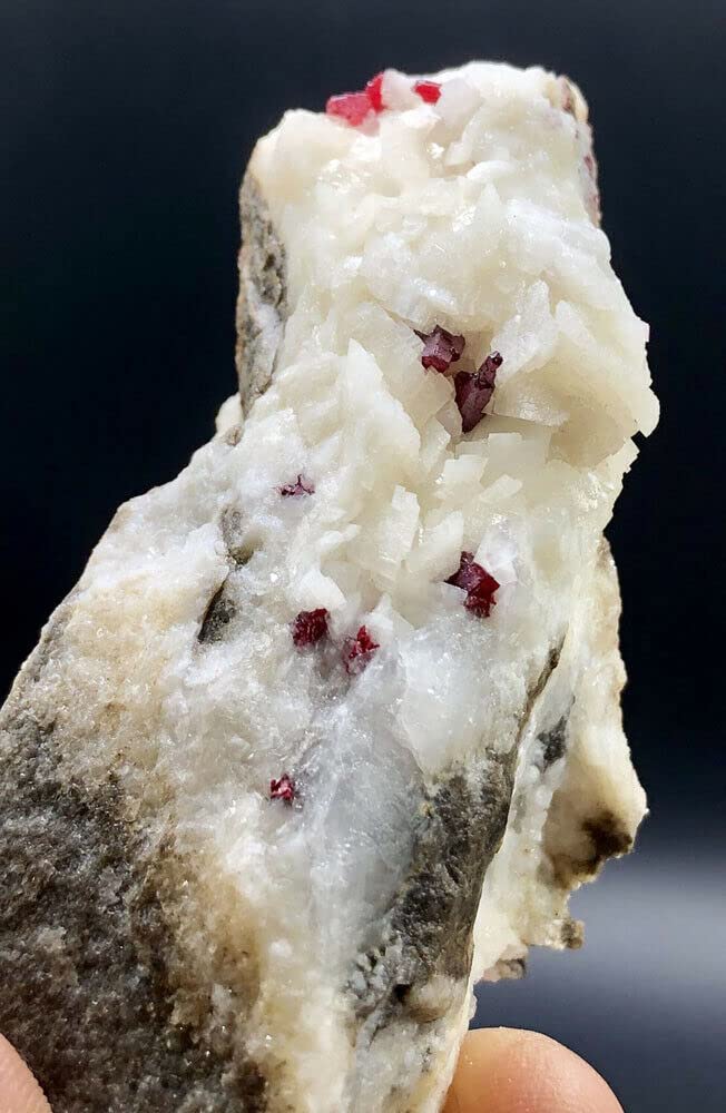 Amazon.co.jp: 天然水晶の原石 辰砂,天然宝石 赤い辰砂結晶標本 #3686