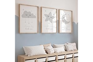 DOLUDO Nursery Wall Art Set: Paint Your Own Masterpiece - 'How to...