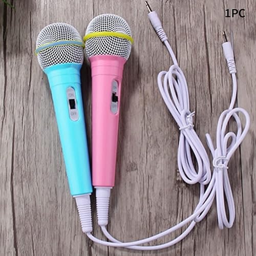 Miniatura 7 de EKDJKK Micrófono con cable, micrófono dinámico portátil con cable Jack de 0.138 in, ligero, sin batería, máquina de canto para el hogar, micrófono