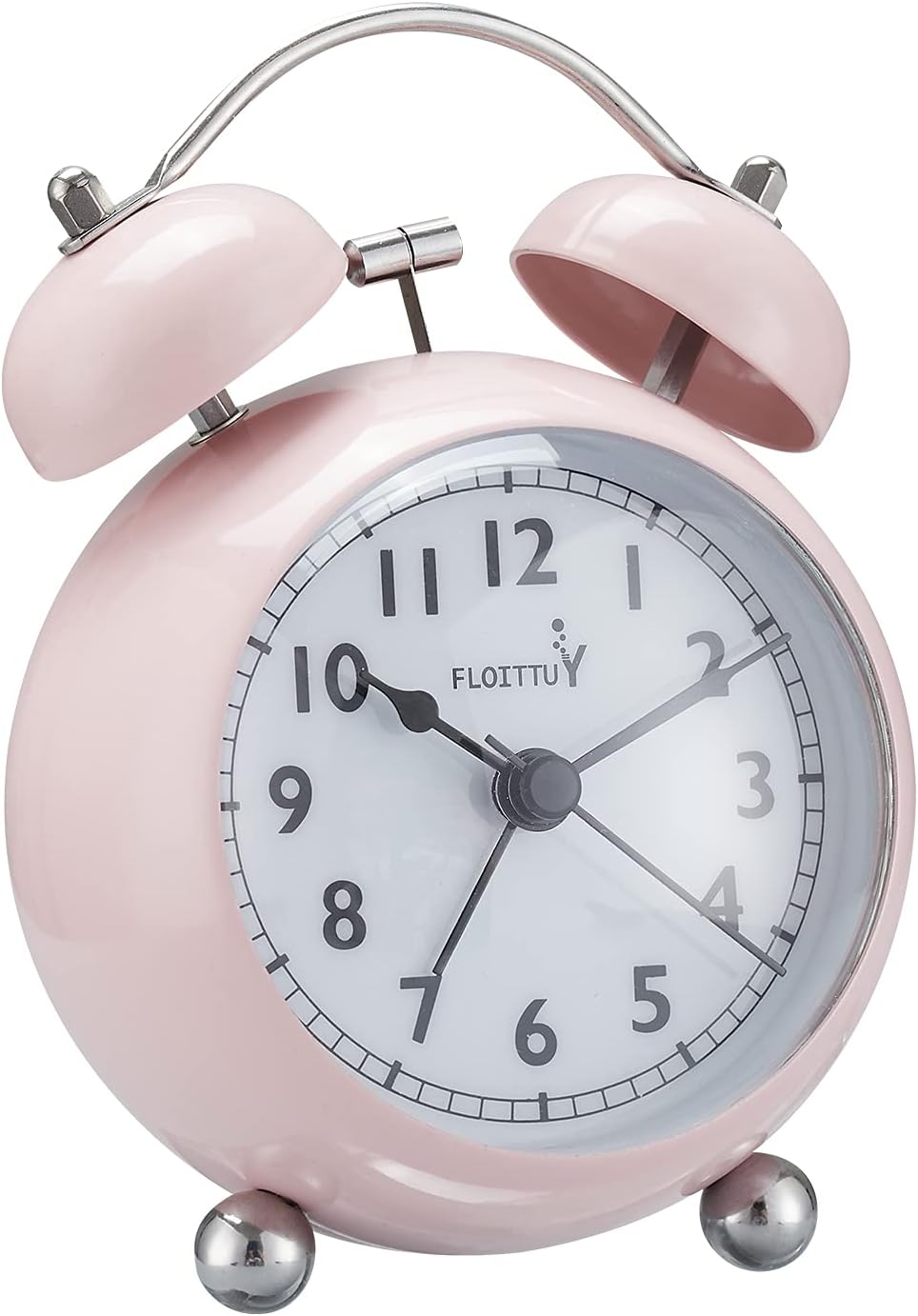 FLOITTUY {Loud Alarm Clock for Deep Sleepers) 3.5'' Twin Bell Alarm Clock with