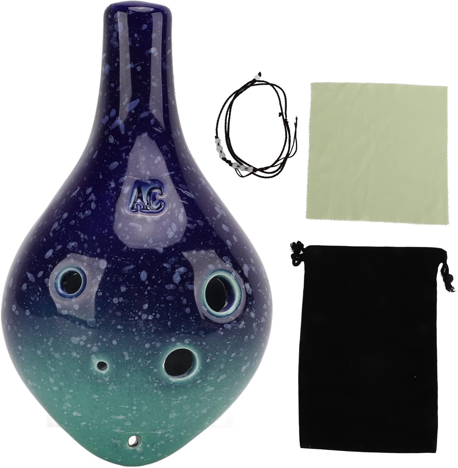 Ocarina Flute, Ocarinas Wind Instrument Hand Made 6 Holes for Playing