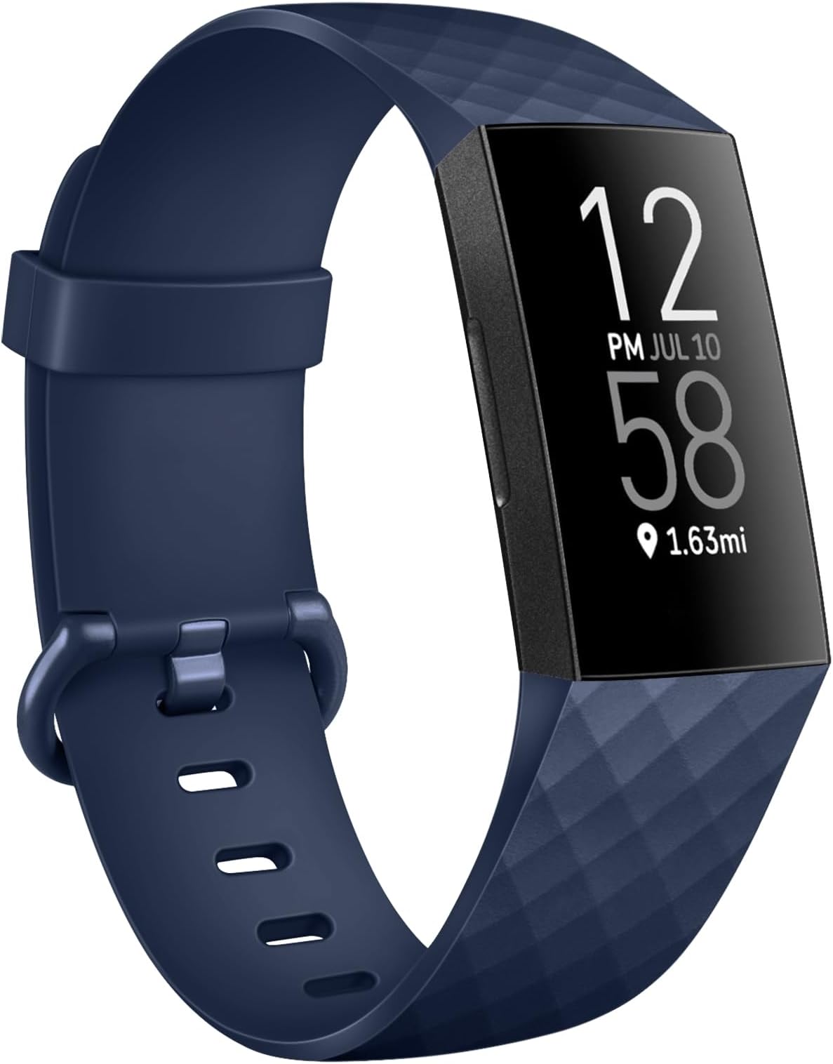 TobfitWatch Strap Compatible with Fitbit Charge 4 / Fitbit Charge 3 (Watch Not Included), Removable Soft Belts for Charge 3/4 Wristband, Smartwatch Band for Men & Women (L, Navy Blue), Navy Blue, L,