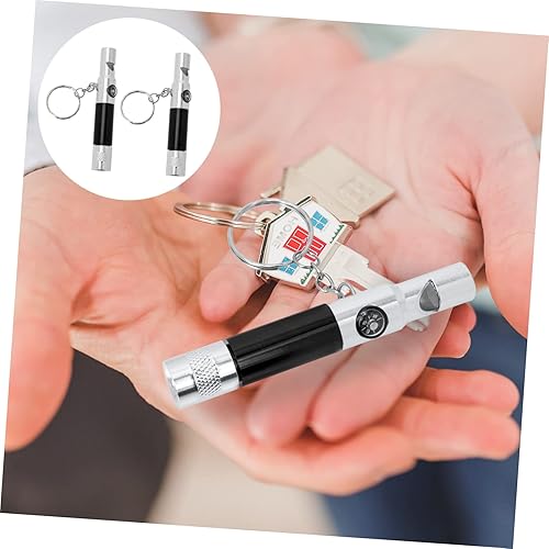 Miniatura 2 de BESPORTBLE 2 unids linterna al aire libre Shrill esenciales senderismo emergencia silbato portátil seguridad aventura