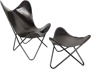 16 Elegant Wedding Decoration Ideas for a Timeless Wedding Style 60 PARRYS LEATHER WORLD Vintage Leather Butterfly Chair with Footstool Fold...