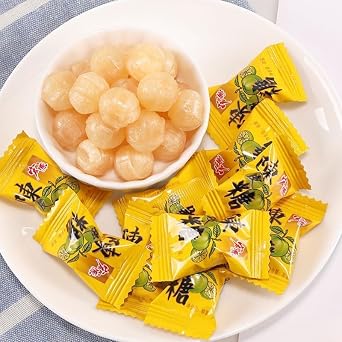 3 flavors of fruit candy 250g/500g,Chinese classic guava hard candy,sweet and sour orange and plum,candied fruit,Dim sum,Nostalgic sweet sugar,sweet food,Christmas snacks, gifts (500g)