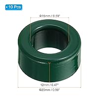 Vista 2 de PATIKIL Núcleo toroide de ferrita, 10 unidades de núcleo toroide de 1 pulgada ODx0.6 pulgadas IDx0.5 pulgadas H anillos de ferrita transformador