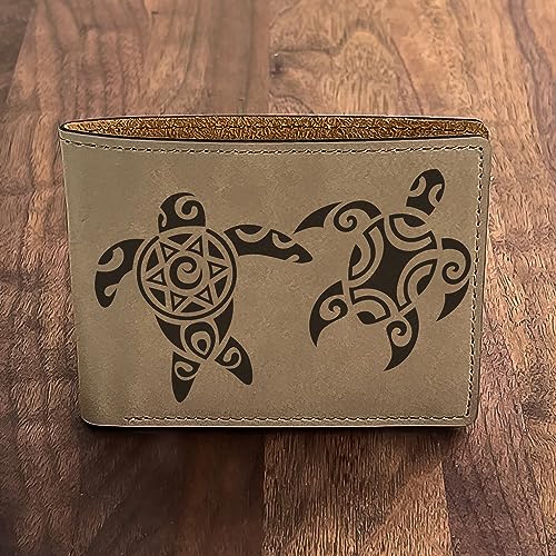 Hawaii Turtle Leather Wallet: Unique Island Design Gift - Perfect for Mom, Dad, Friend, Sister on Christmas, Birthday, Vacations2
