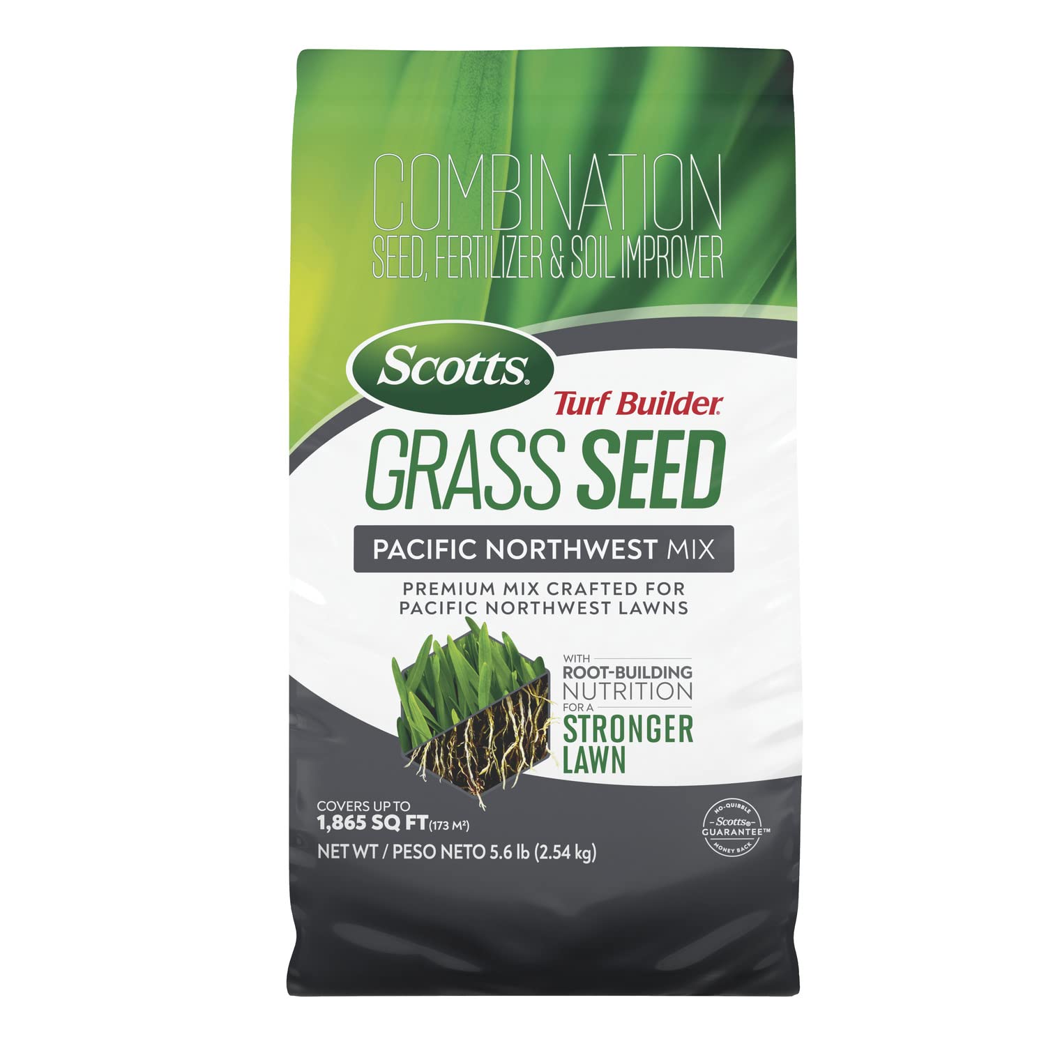 ScottsTurf Builder Grass Seed Pacific Northwest Mix with Fertilizer and Soil Improver, Premium Mix, 5.6 lbs.