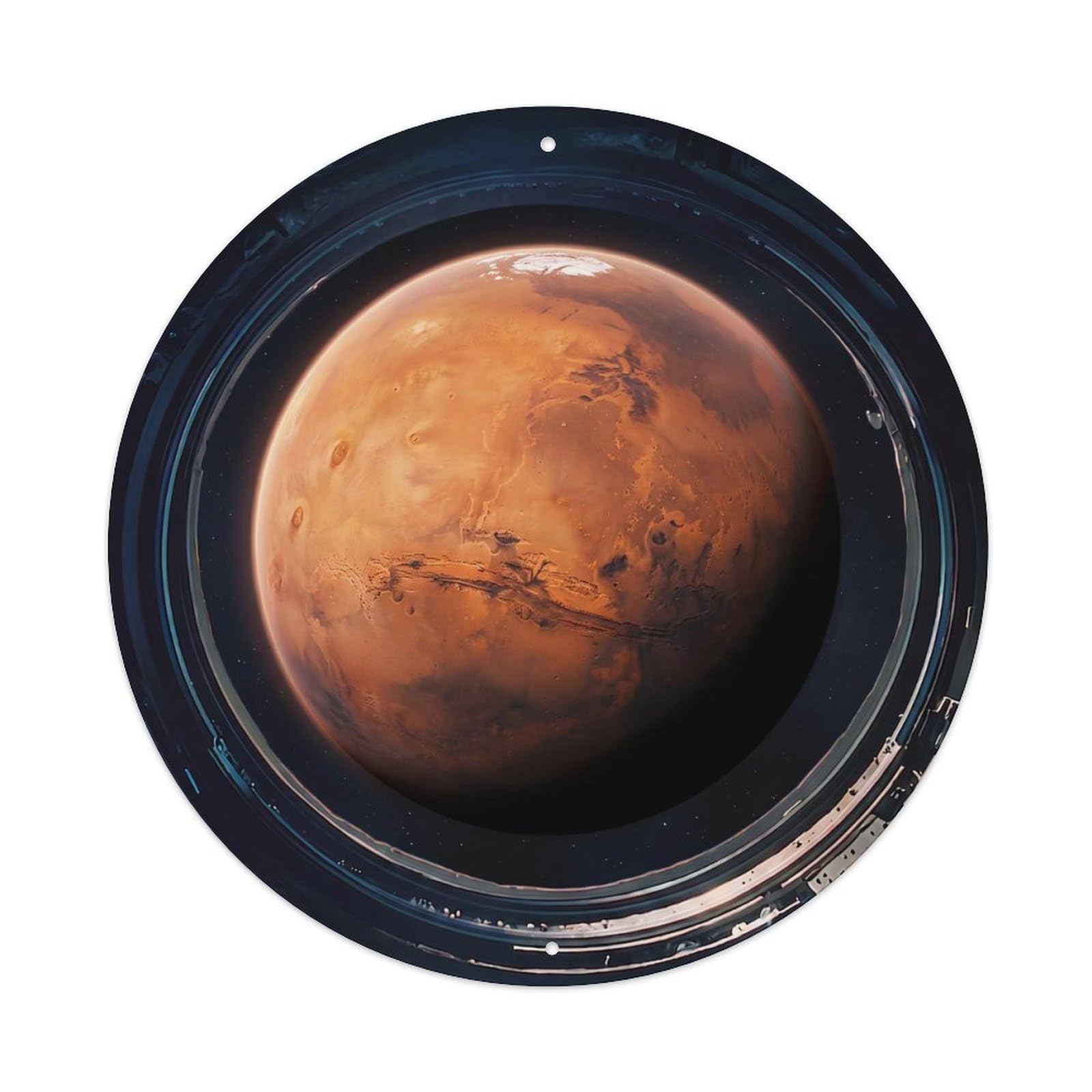 Red Planet Full View Metal Tin Sign