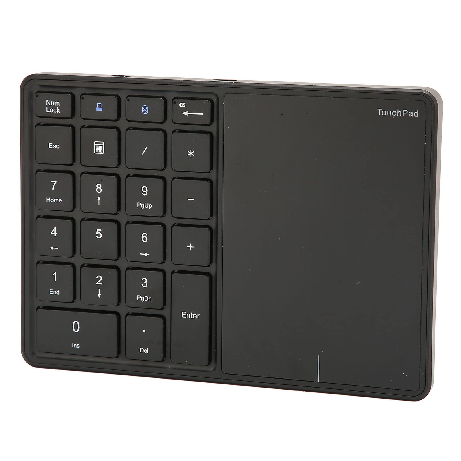 AMONIDA Tastierino Numerico Wireless Touchpad Ergonomico a 22 Tasti Dual Mode per Lavoro Remoto ABS Portatile
