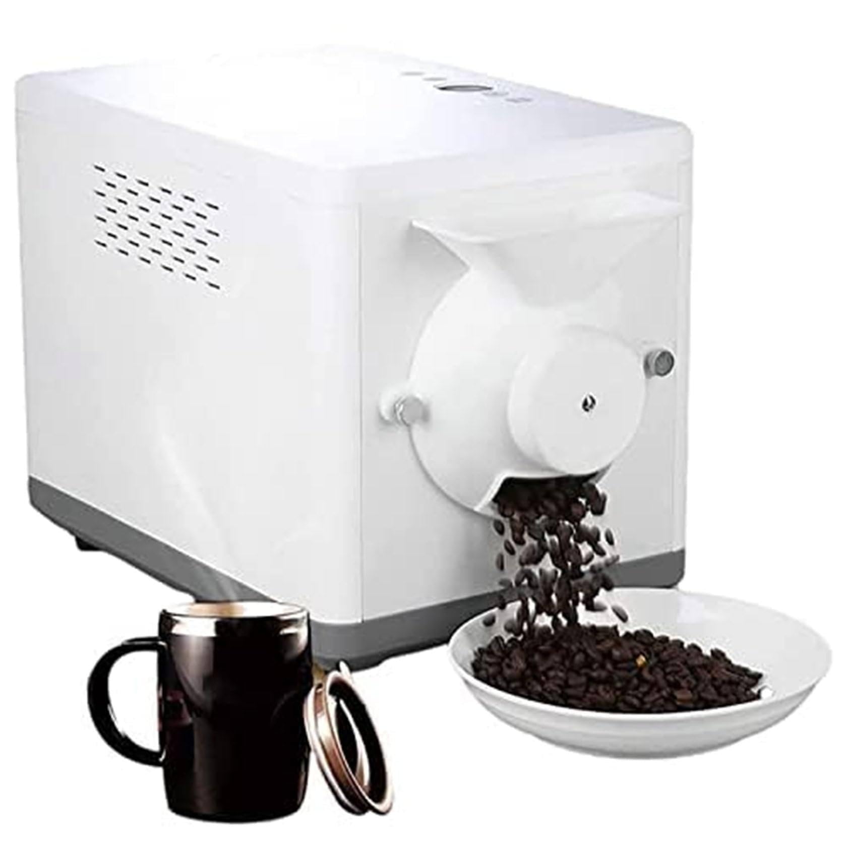 Tostatrice per chicchi di caffè con raffreddamento automatico da 1600 W, macchina per tostare il caffè da 1,5 kg, per la cottura di chicchi di caffè, noci e cereali, 431 x 298 x 225 mm